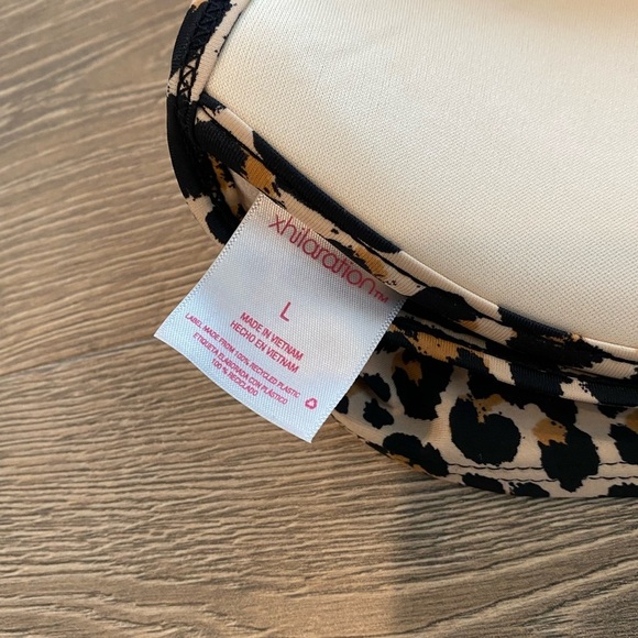 Xhilaration Leopard Cheetah 2 Piece Push Up Halter Bikini & Cheeky Bottoms - Picture 8 of 8